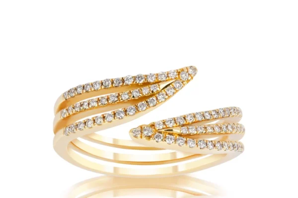 0,37 Karat Fantezi Pırlantalı Yüzük 18K