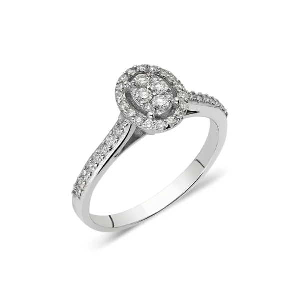 0,43 CT Coronet Pırlantalı Yüzük 18K