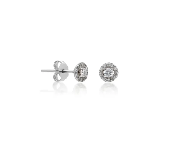 0,31 Karat Pırlantalı Küpe 14K